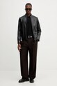 Βαμβακερό μπλουζάκι πόλο HUGO 50542830 μαύρο AW25