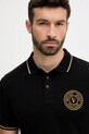 Versace Jeans Couture polo bawełniane czarny 79GAGT00.CJ01T