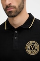 Versace Jeans Couture polo bawełniane 79GAGT00.CJ01T czarny