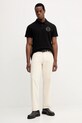 Pamučna polo majica Versace Jeans Couture 79GAGT06.CJ01T crna AW25