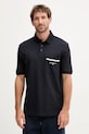 Armani Exchange polo bawełniane nadruk granatowy XM000990.AF10366