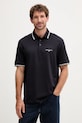 Bavlnené polo tričko Armani Exchange jednofarebný tmavomodrá XM000993.AF10361