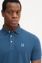Hackett London polo bawełniane granatowy HM5600001