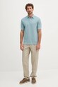 Hackett London polo bawełniane HM7000005 niebieski AW25