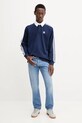 adidas Originals longsleeve bawełniany Rugby Polo JY1400 granatowy AW25