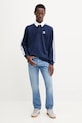 Bavlnené tričko s dlhým rukávom adidas Originals Rugby Polo JY1400 tmavomodrá AW25