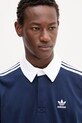 adidas Originals longsleeve bawełniany Rugby Polo granatowy JY1400