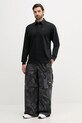 adidas Originals pamut hosszúujjú Rugby Polo JY1401 fekete AW25