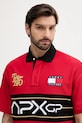 Tommy Hilfiger polo bawełniane x F1 THE MOVIE czerwony MW0MW41393