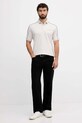 Armani Exchange polo bawełniane XM001359.AF13026 beżowy AW25