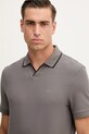 Armani Exchange polo bawełniane szary XM001364.AF16261