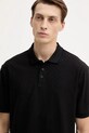 Armani Exchange polo bawełniane czarny XM001882.AF10337