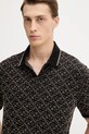 Armani Exchange polo bawełniane czarny XM001883.AF10356