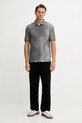 Armani Exchange polo bawełniane XM001884.AF10356 szary AW25