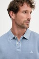 Marc O'Polo polo bawełniane niebieski 526226653000