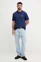 Just Cavalli polo de bumbac 79OAGT06.CJ506 bleumarin AW25