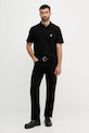 Just Cavalli polo de bumbac 79OAGT06.CJ506 negru AW25