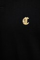 Just Cavalli polo bawełniane 79OAGT06.CJ506 czarny