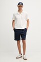 Lacoste polo męskie bawełniane DH5928 beżowy SS26