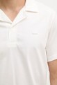 Lacoste polo męskie bawełniane DH5928 beżowy