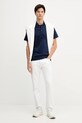 Lacoste polo bawełniane DH5928 granatowy AW25