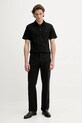 Lacoste polo bawełniane DH5928 czarny AW25