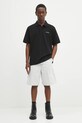 Carhartt WIP polo bawełniane S/S Carhartt Script I035231.0D2XX czarny