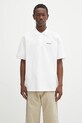 Carhartt WIP polo bawełniane S/S Carhartt Script gładkie biały I035231.00AXX
