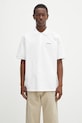 Pamučna polo majica Carhartt WIP S/S Carhartt Script relaxed bijela I035231.00AXX
