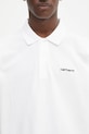 Pamučna polo majica Carhartt WIP S/S Carhartt Script bijela I035231.00AXX