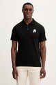 Karl Lagerfeld polo z elastanem czarny 554235.745401
