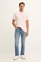 Levi's polo bawełniane 35883.0154 różowy AW25