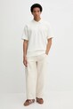 adidas polo bawełniane ALL SZN JL6547 beżowy AW25