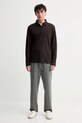 Хлопковый лонгслив Calvin Klein LV040EM909 коричневый AW25
