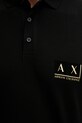 Armani Exchange polo bawełniane XM001885.AF13026 czarny