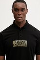 Armani Exchange polo bawełniane czarny XM001885.AF13026