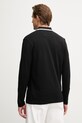 Odzież BOSS Green longsleeve męski bawełniany Plisy 50536609 czarny
