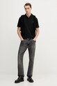 Paul&Shark polo bawełniane Knitwear 99311000 czarny AW25