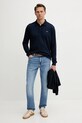 Bombažna majica z dolgimi rokavi Paul&Shark Knitwear 99311003 mornarsko modra AW25
