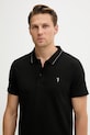 Памучна тениска с яка Trussardi черен G5018000026N