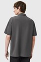Odzież AllSaints polo bawełniane XANDER M071PC szary