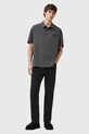 AllSaints polo bawełniane XANDER szary M071PC