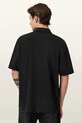 AllSaints polo bawełniane XANDER czarny M071PC
