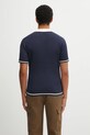 Îmbrăcăminte Filling Pieces polo de bumbac Fine Knit Polo 422570500127 bleumarin
