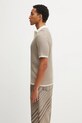 Filling Pieces cotton polo shirt Fine Knit Polo 422570500127 beige AW25