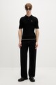 Filling Pieces polo de bumbac Fine Knit Polo 422570500127 negru AW25