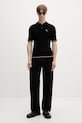 Filling Pieces polo de bumbac Fine Knit Polo 422570500127 negru AW25