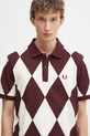 Fred Perry polo bawełniane beżowy M1628