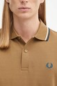 Хлопковое поло Fred Perry зелёный M3600