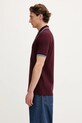 Bavlněné polo tričko Fred Perry M3600 burgundské AW25